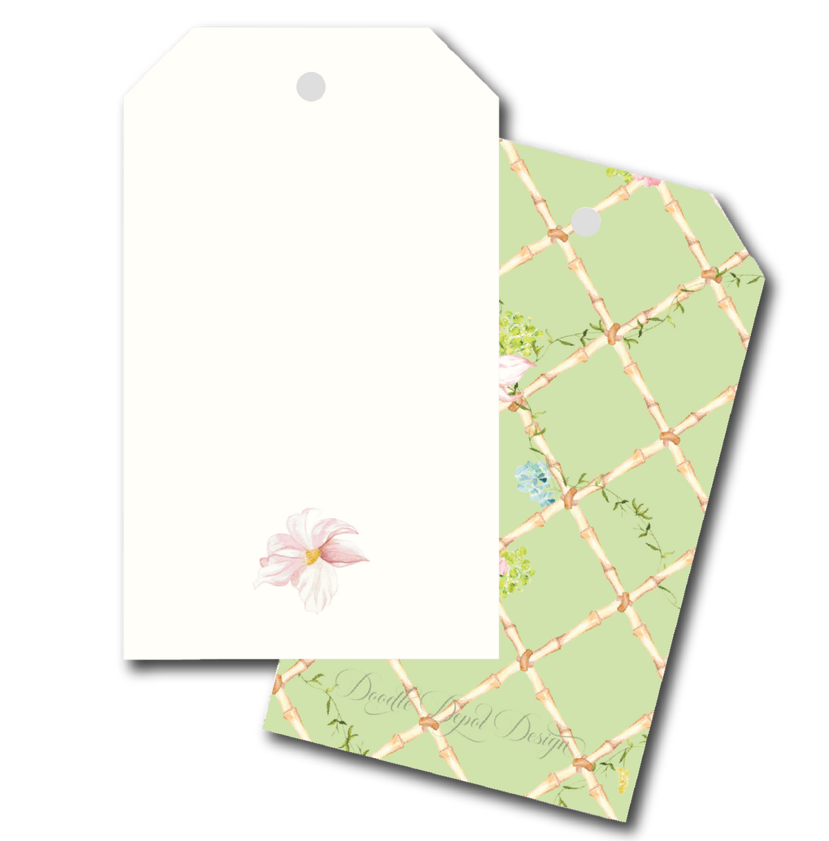 Garden Trellis Gift Tag Boxwood